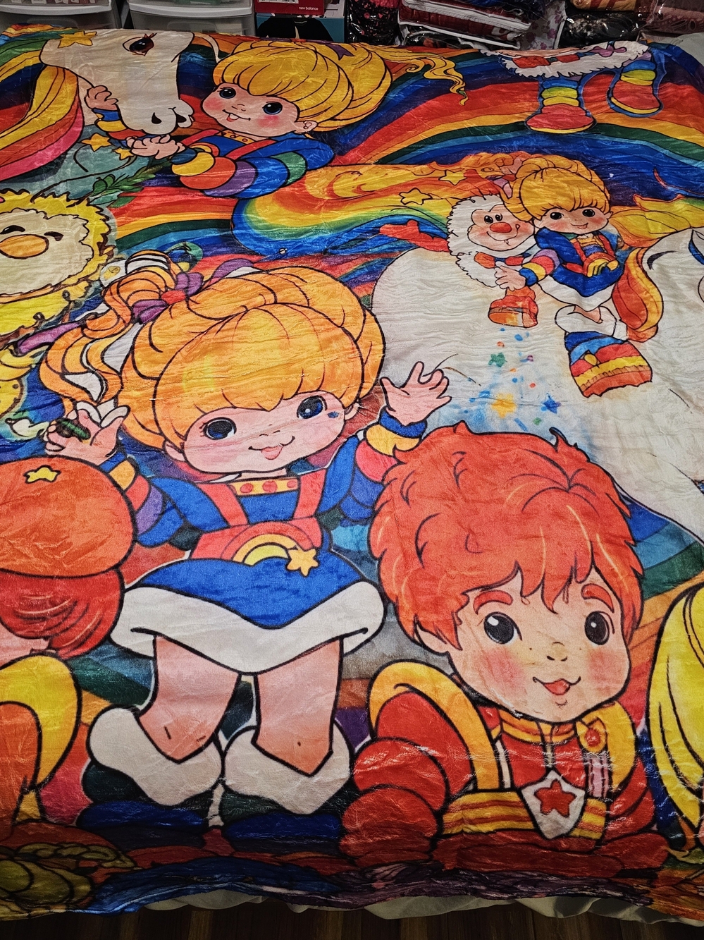 Rainbow Brite Throw
